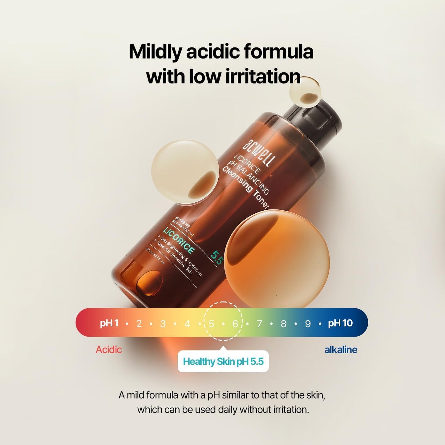 ACWELL Licorice pH Balancing Cleansing Toner 150mL / 5.1 fl oz