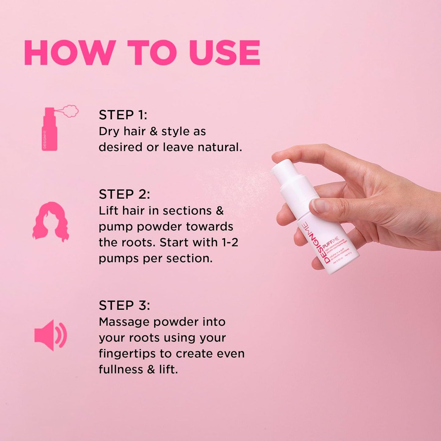 DesignMe - Puff Me Light Volumizing Powder - 0.32oz / 9.1g