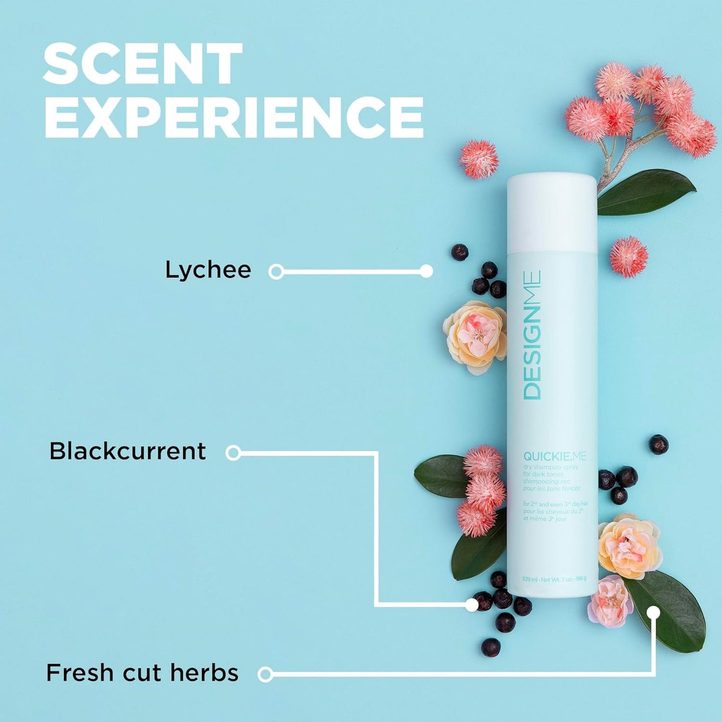 DesignMe - Quickie Me Dry Shampoo Spray For Dark Tones - 7oz / 198g