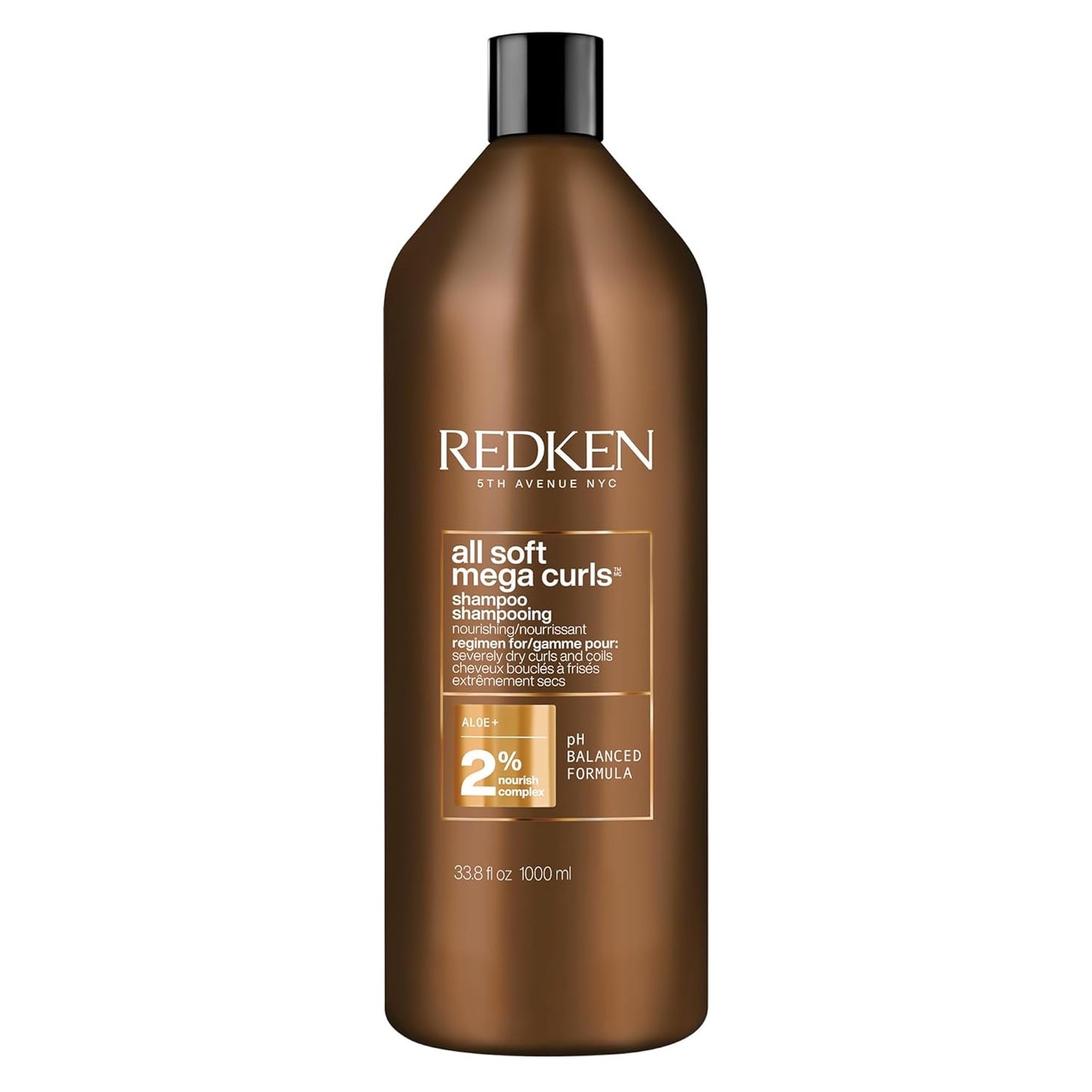 Redken - All Soft Mega Curls Shampoo - 33.8oz / 1 L