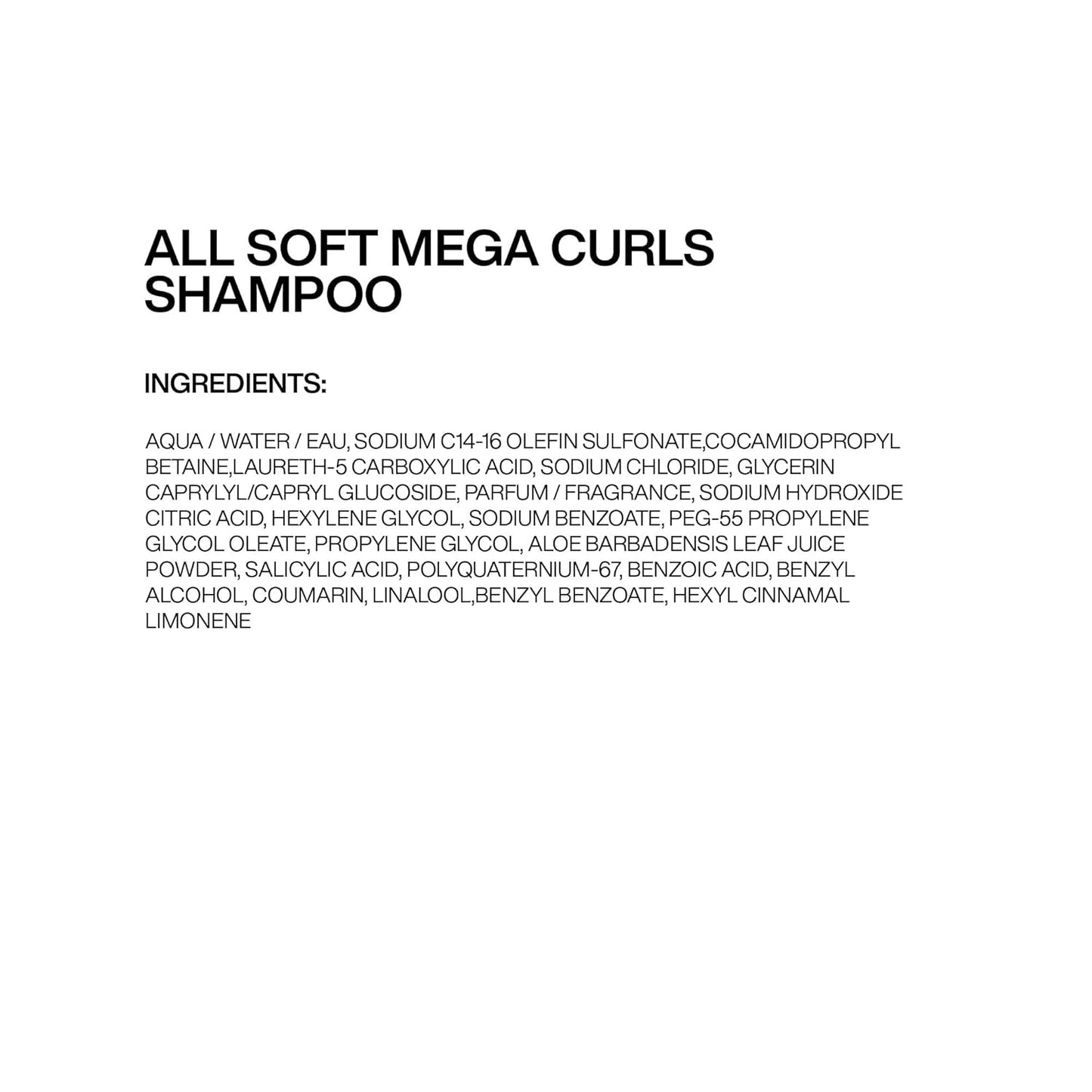 Redken - All Soft Mega Curls Shampoo - 33.8oz / 1 L