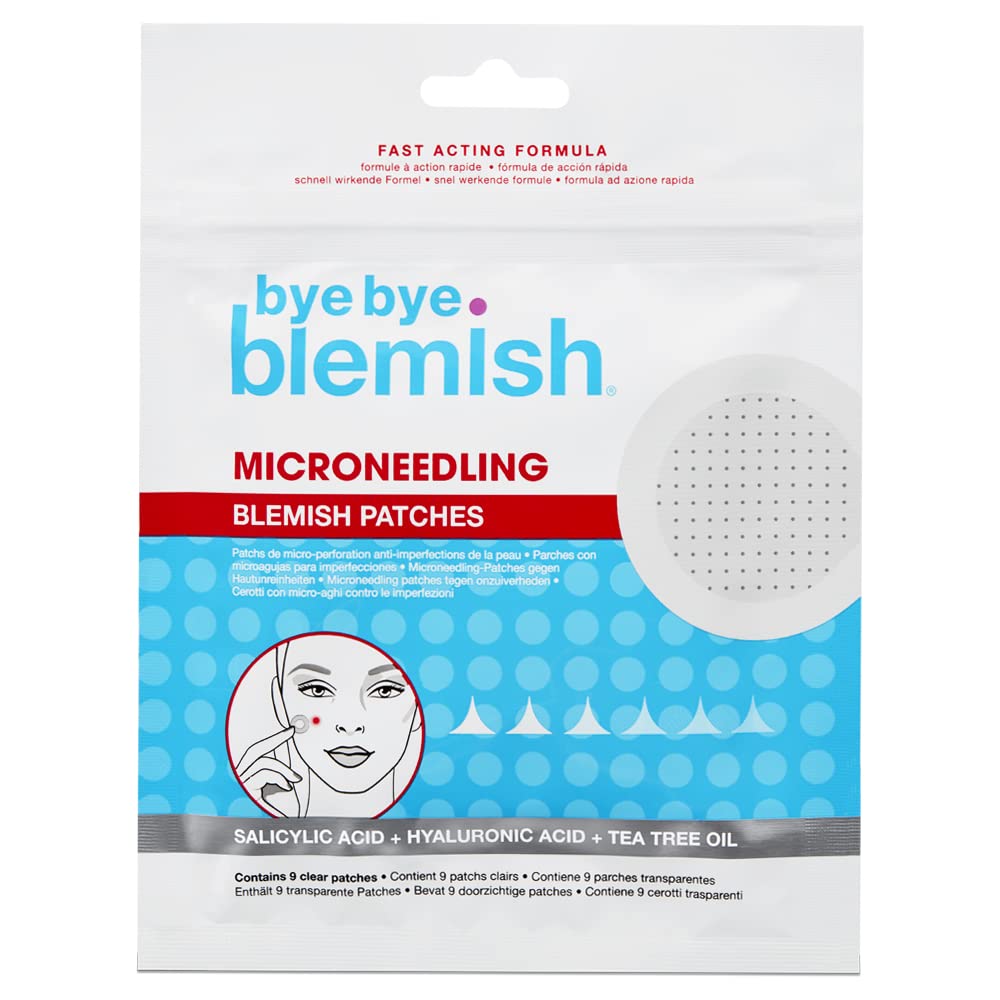 Bye Bye Blemish Microneedling Blemish Patches 9 clear patches Acne Bye Bye Blemish