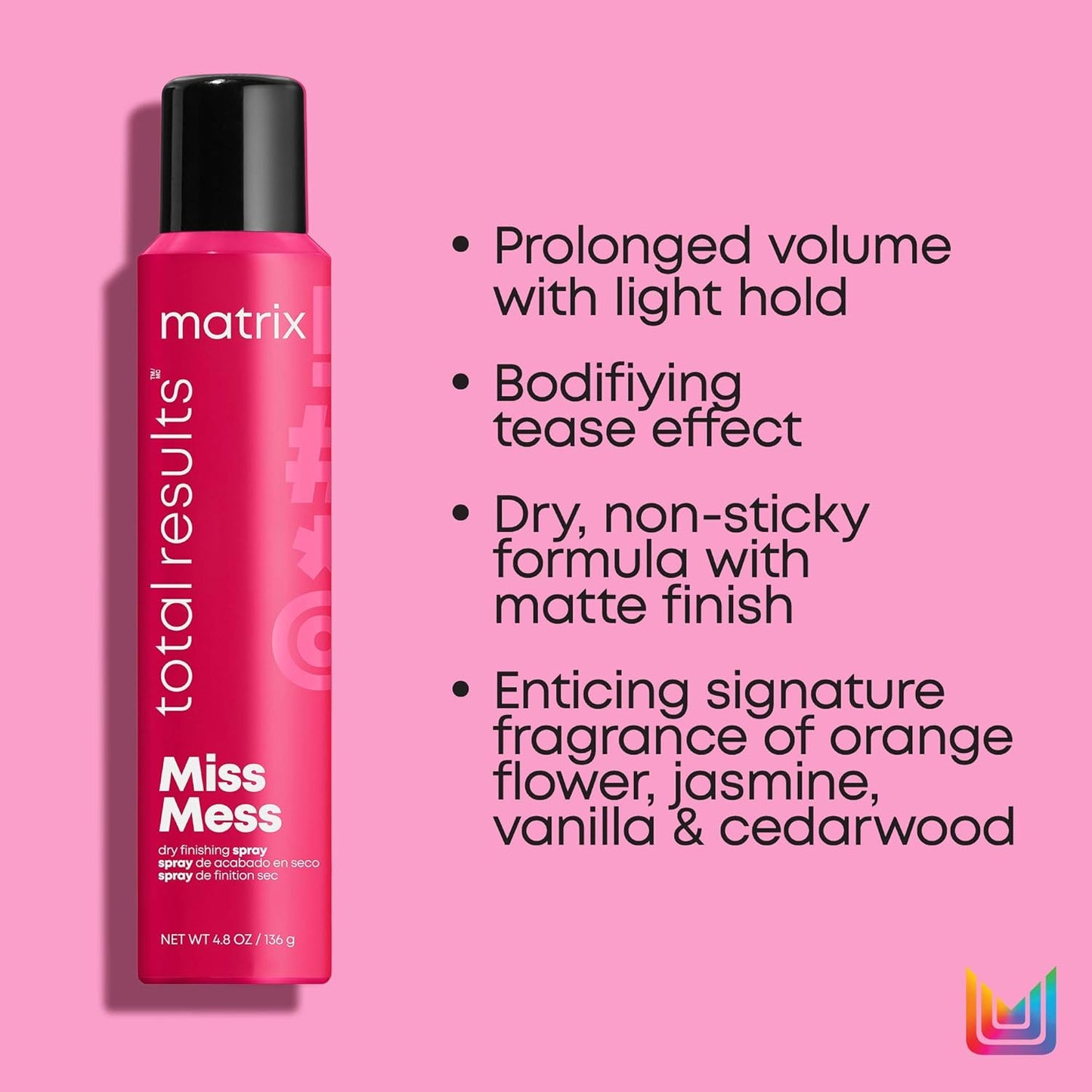 Matrix Miss Mess Dry Finishing Spray 4.8oz/136g [Beauty]