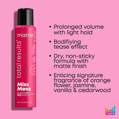 Matrix Miss Mess Dry Finishing Spray 4.8oz/136g [Beauty]