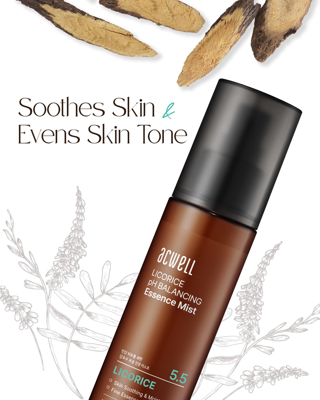 ACWELL Licorice pH Balancing Essence Mist 100 mL (3.38 fl oz)