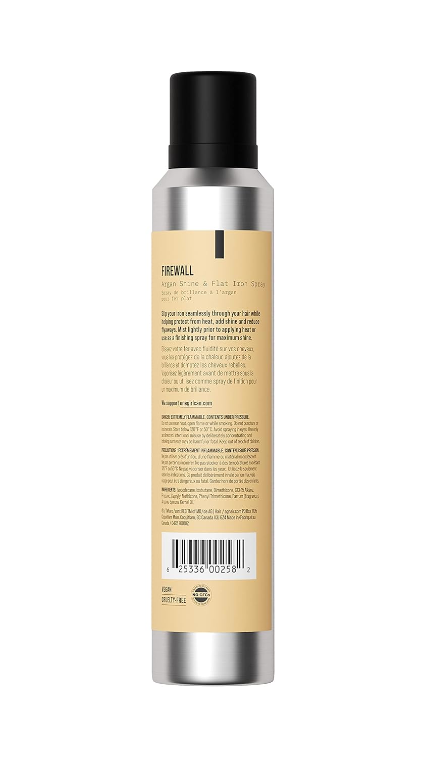 AG Care - Firewall Argan Shine & Flat Iron Spray - 5oz / 143g [Beauty] Beauty AG Care