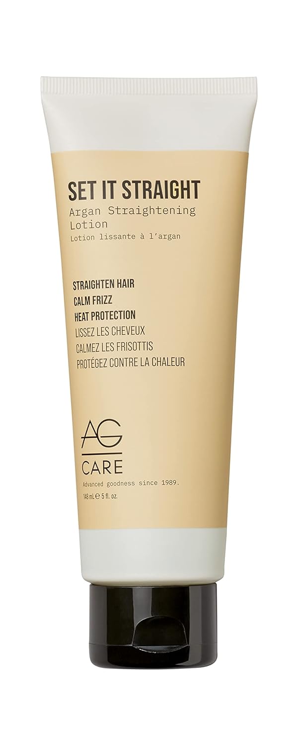 AG Care Set It Straight Argan Straightening Lotion 148 mL (5oz)