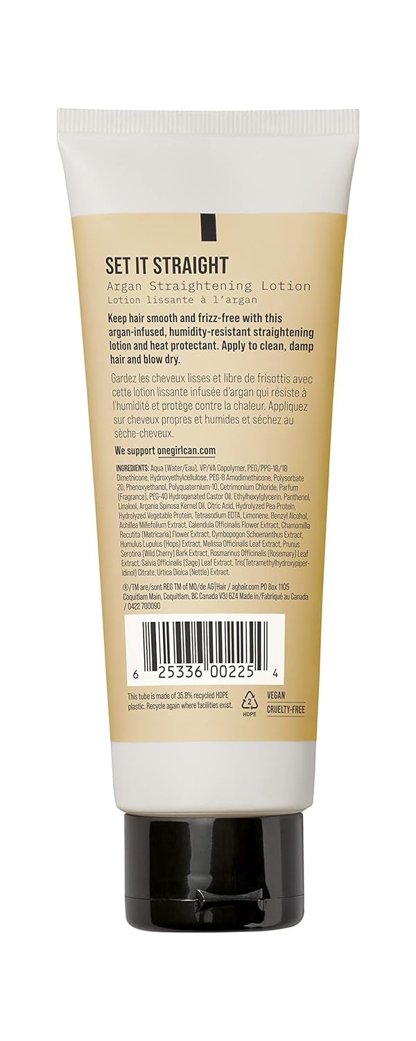AG Care Set It Straight Argan Straightening Lotion 148 mL (5oz) Styling AG Care
