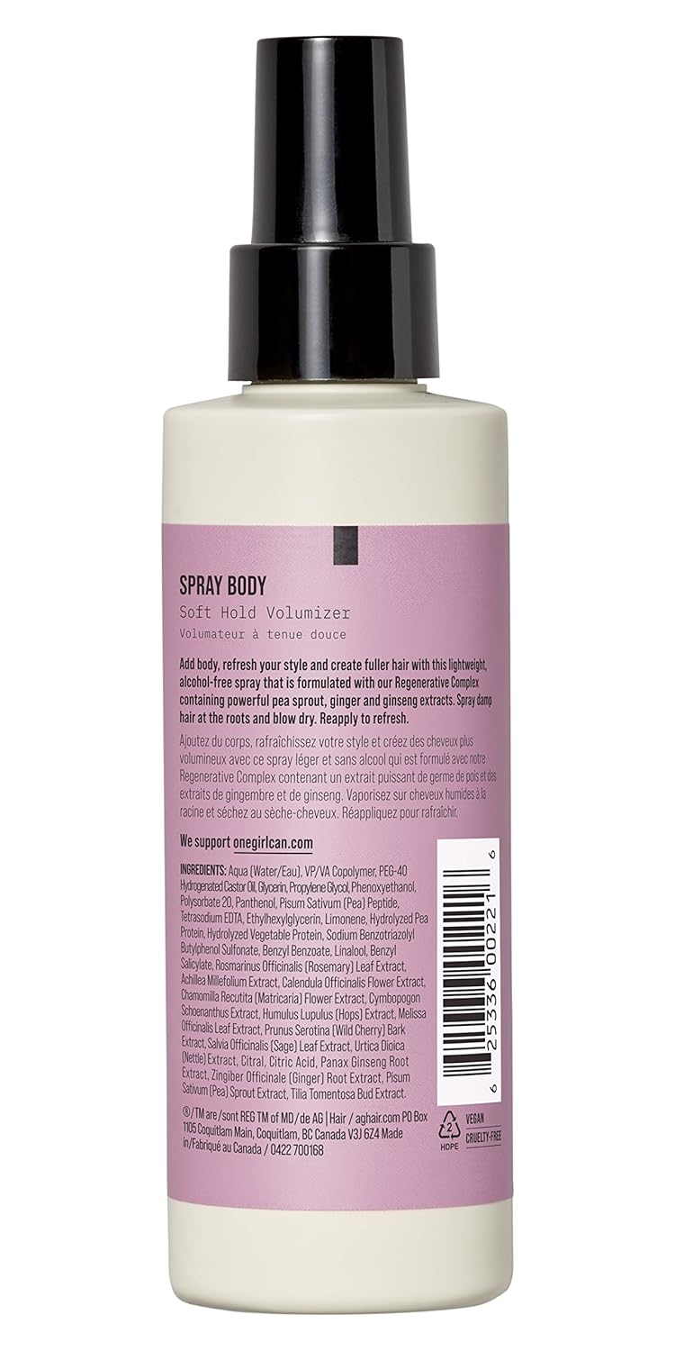 AG Care - Spray Body Soft Hold Volumizer - 5oz / 148ml