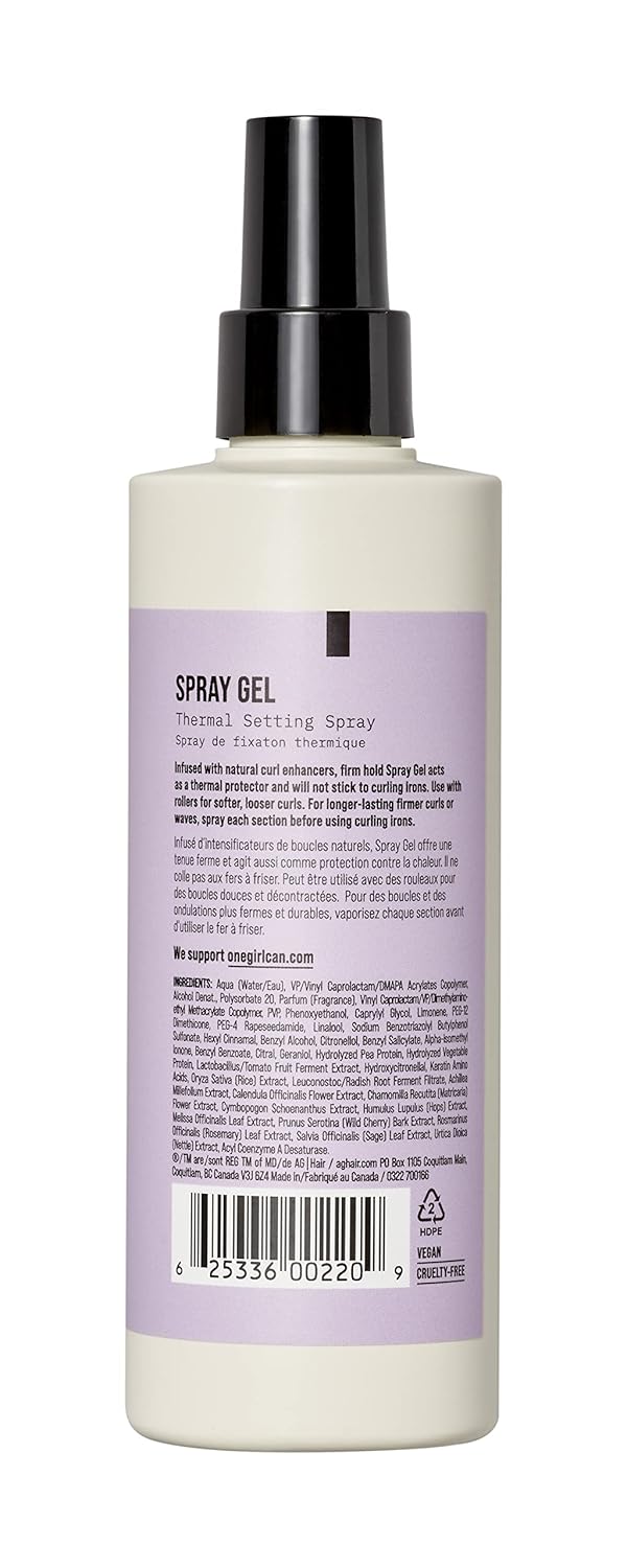AG Care Spray Gel Thermal Setting Spray 237 mL (8 oz)