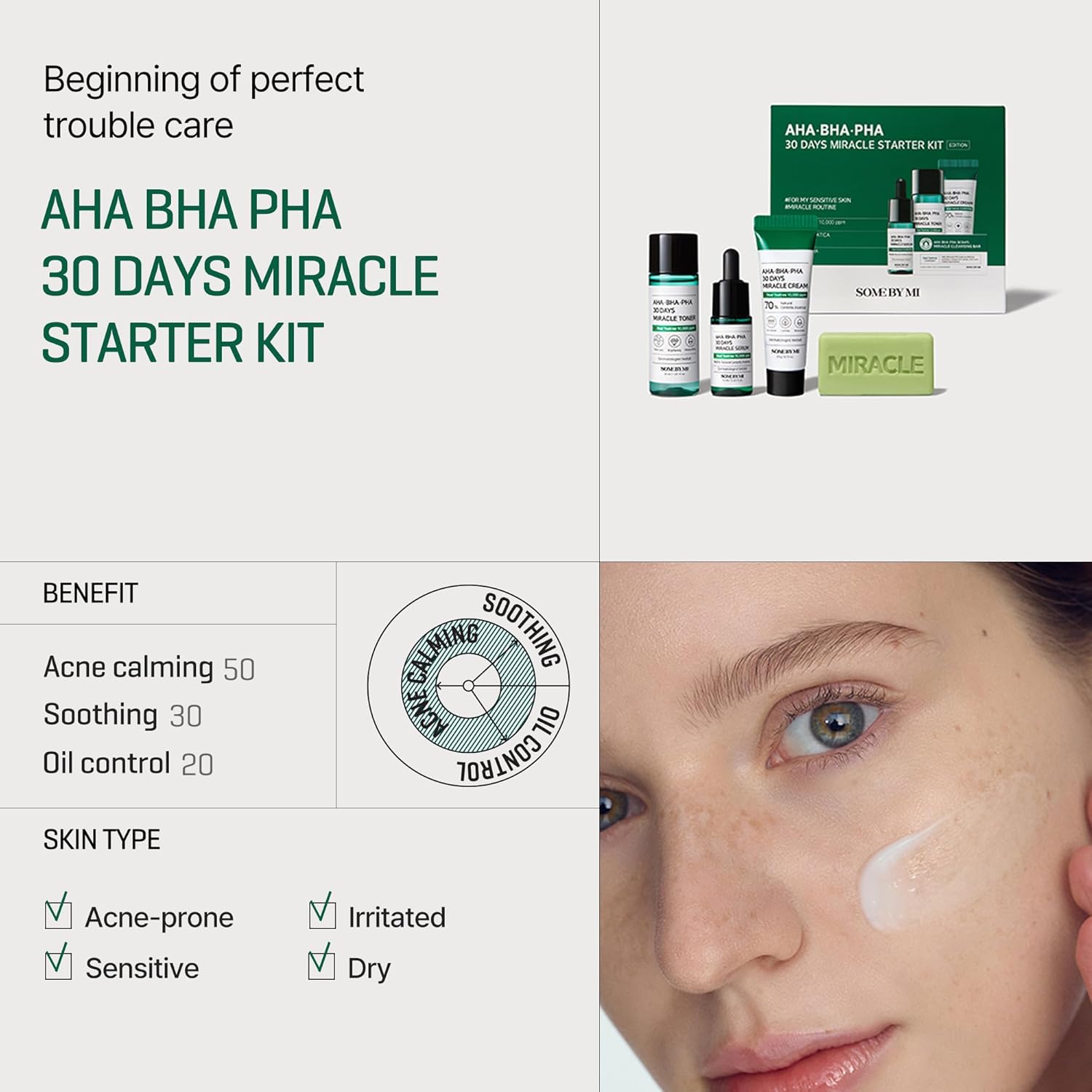 Some By Mi  AHA BHA PHA 30 Days Miracle Starter Kit 4 pc