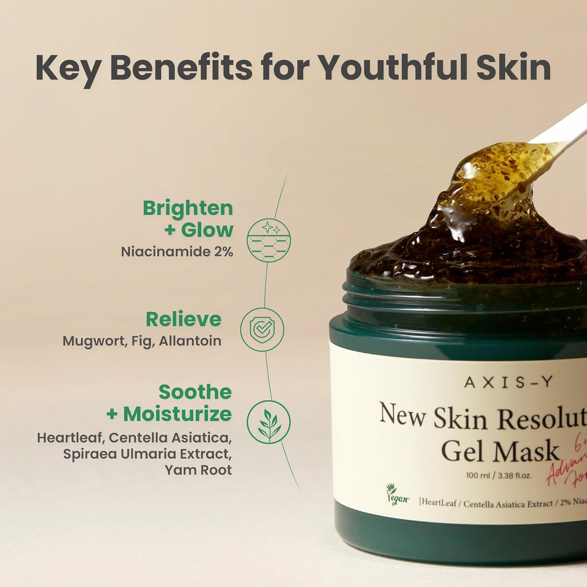 AXIS-Y New Skin Resolution Gel Mask 100 mL (3.38 fl oz) Mask AXIS-Y
