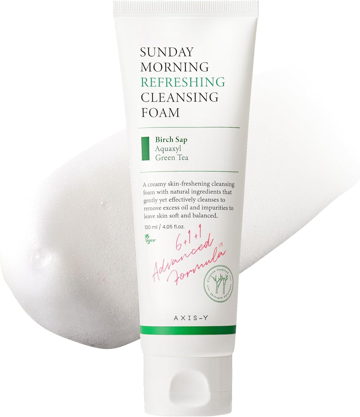 AXIS-Y Sunday Morning Refreshing Cleansing Foam 120 mL (4.05 fl oz) Cleanser AXIS-Y