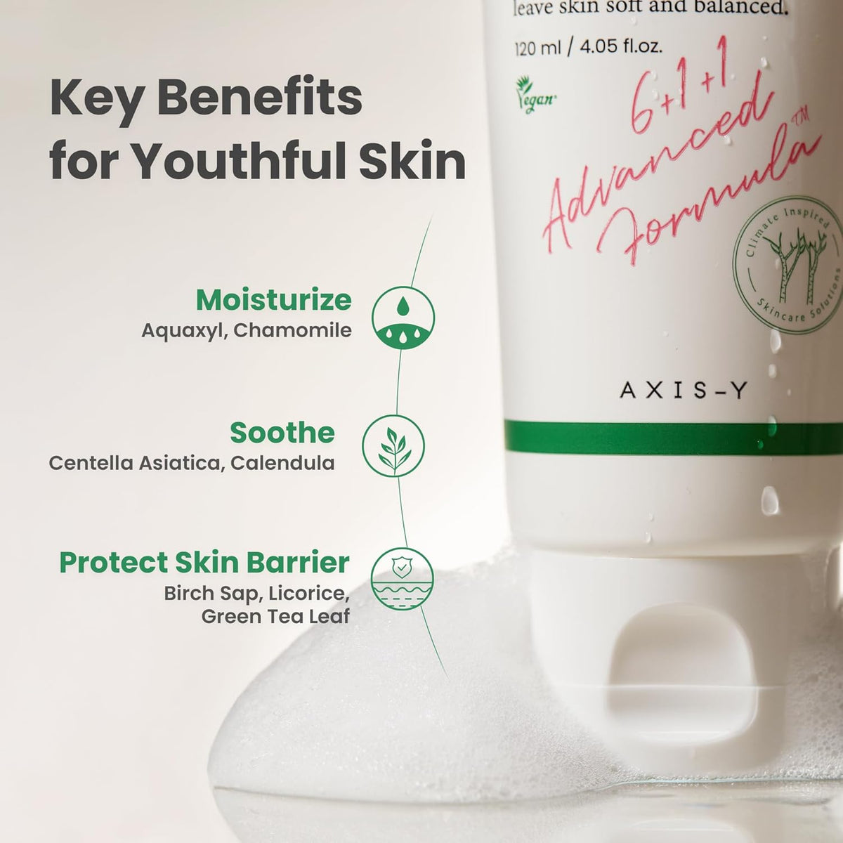 AXIS-Y Sunday Morning Refreshing Cleansing Foam 120 mL (4.05 fl oz) Cleanser AXIS-Y