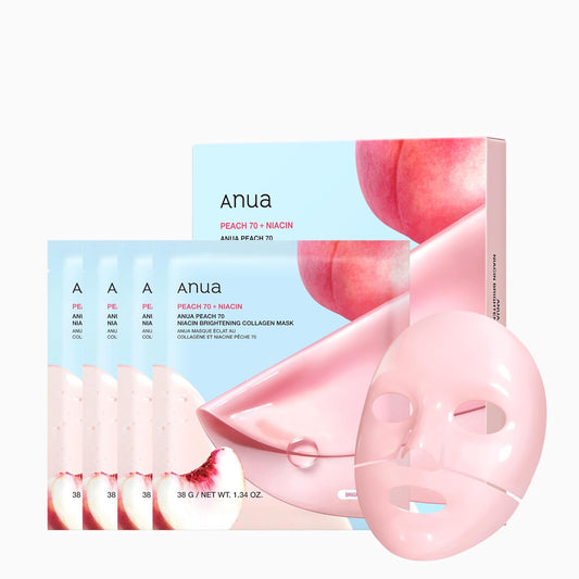 Anua Peach 70 Niacin Brightening Collagen Mask 38 g / 4ea