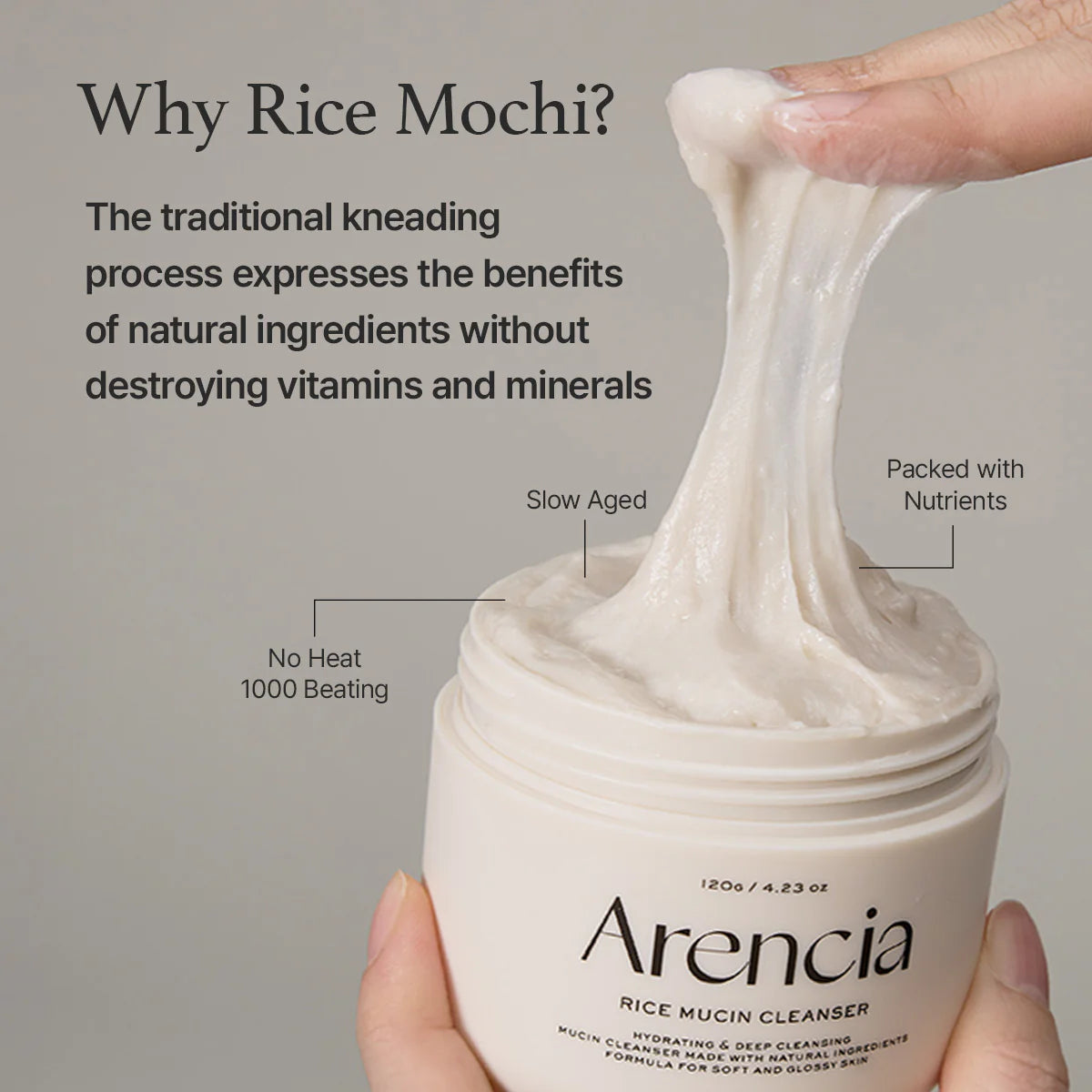 Arencia Rice Mucin Cleanser 120g (4.23 oz)