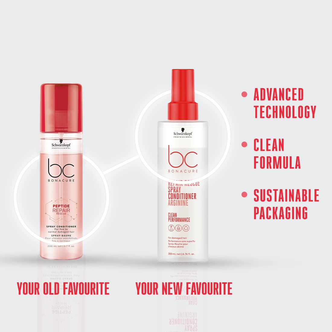 BC Bonacure Repair Rescue Spray Conditioner 200 mL (6.7 fl oz) Treatment BC Bonacure