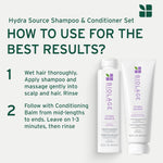 Biolage Hydra Source Shampoo and Conditioner Duo 400 mL (13.5 fl oz) and 236 mL (8 fl oz) Set Biolage