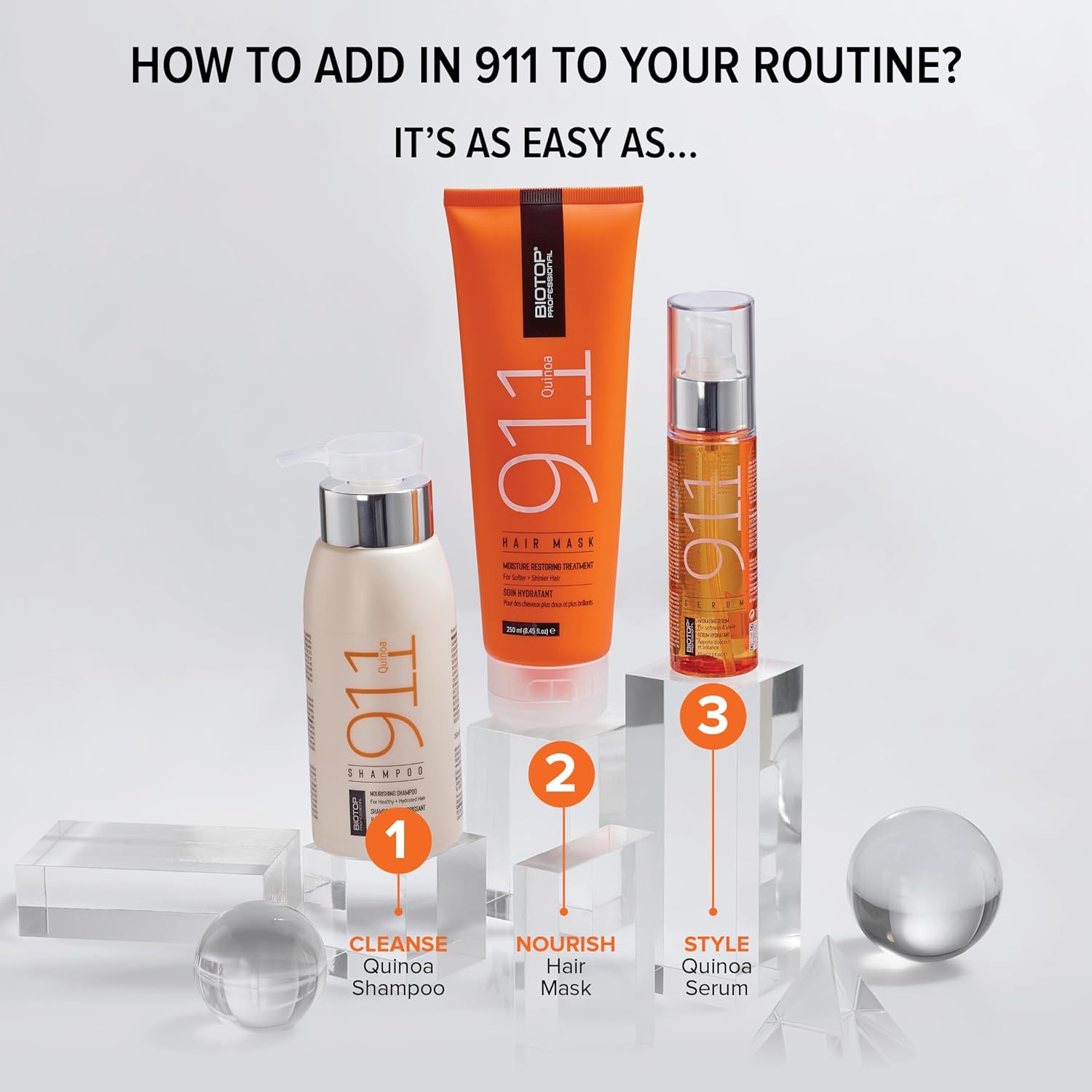 大容量BIOTOP 911 ヘアマスク & シャンプーセット& 911オイル BIOTOP