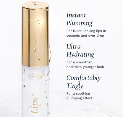City Beauty - City Lips Plumping Lip Gloss - Silver Skyline