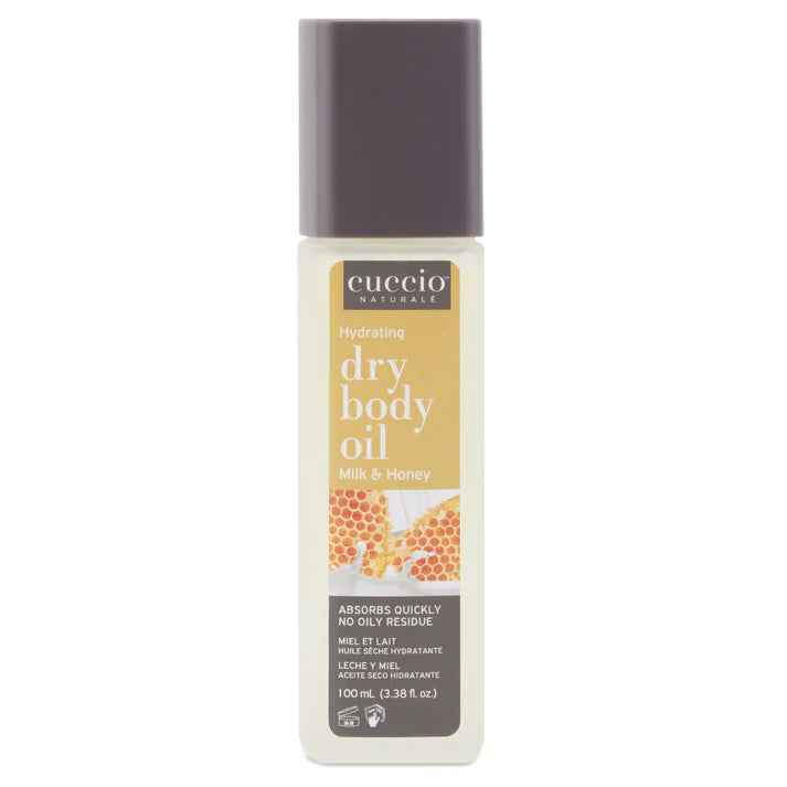 Cuccio Dry Body Oil Milk and Honey 100 mL (3.38 fl oz) Body Moisturizer cuccio