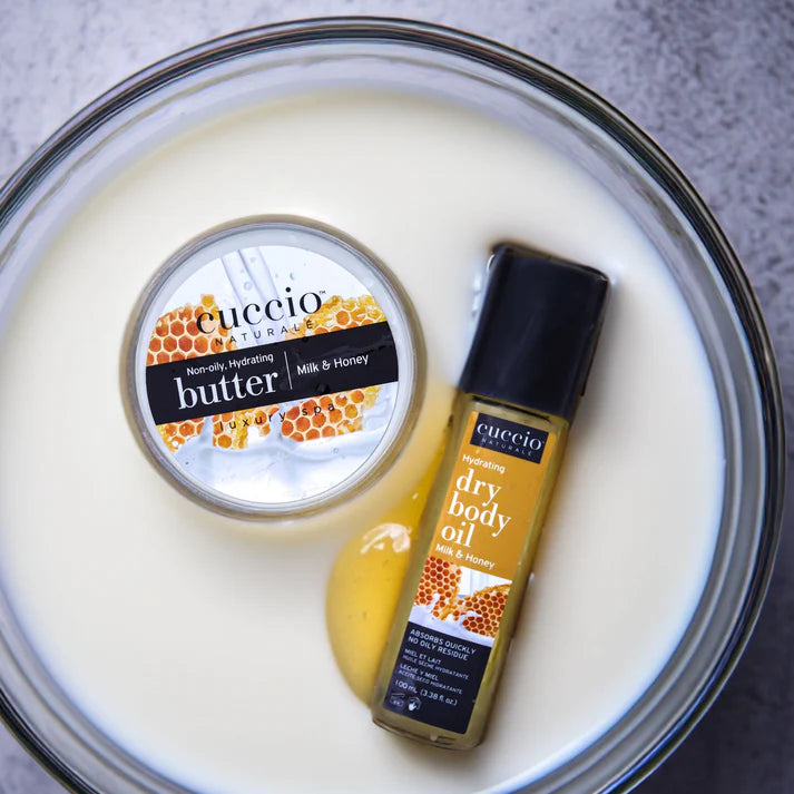 Cuccio Dry Body Oil Milk and Honey 100 mL (3.38 fl oz) Body Moisturizer cuccio