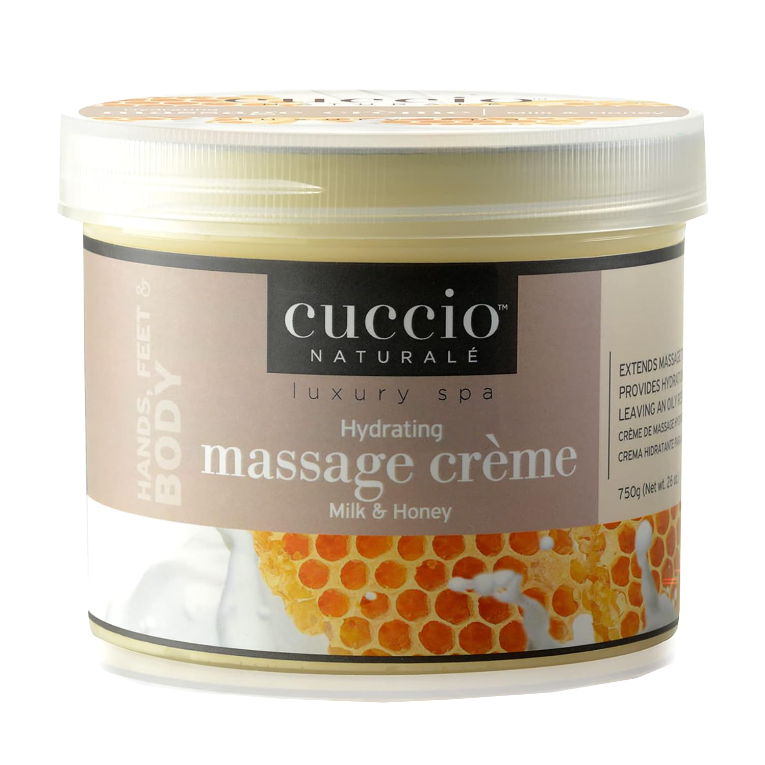 Cuccio Hydrating Massage Creme 750 g (26 oz) Body Moisturizer cuccio