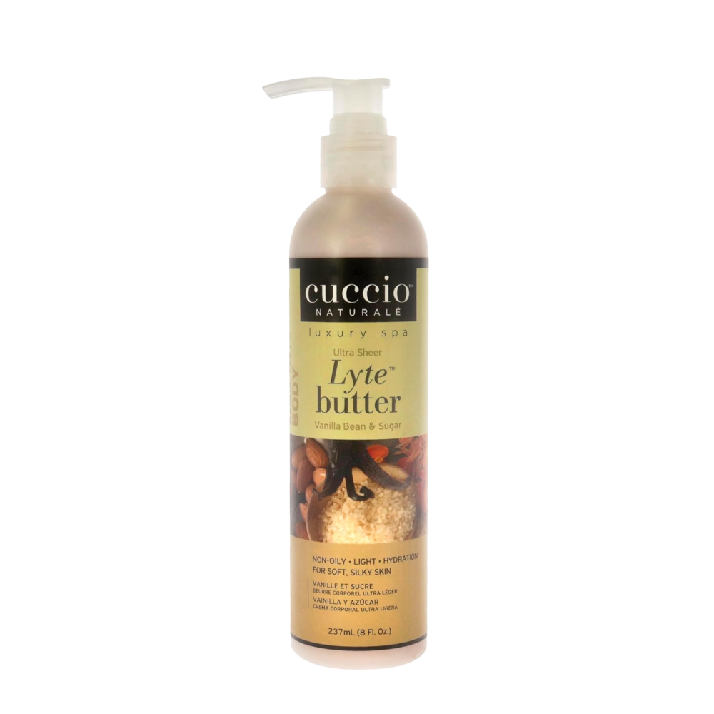 Cuccio Ultra Sheer Lyte Butter 237 mL (8 fl oz) Body Moisturizer cuccio