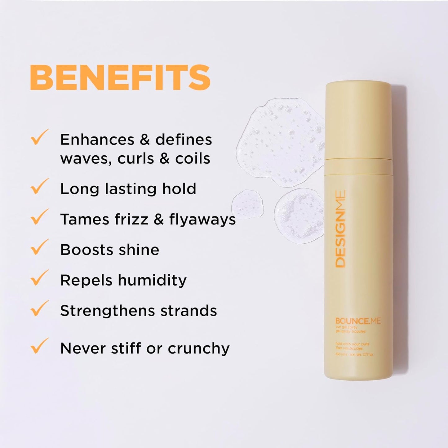 DesignMe - Bounce Me Curl Gel Spray - 7.8oz / 230ml [Beauty]