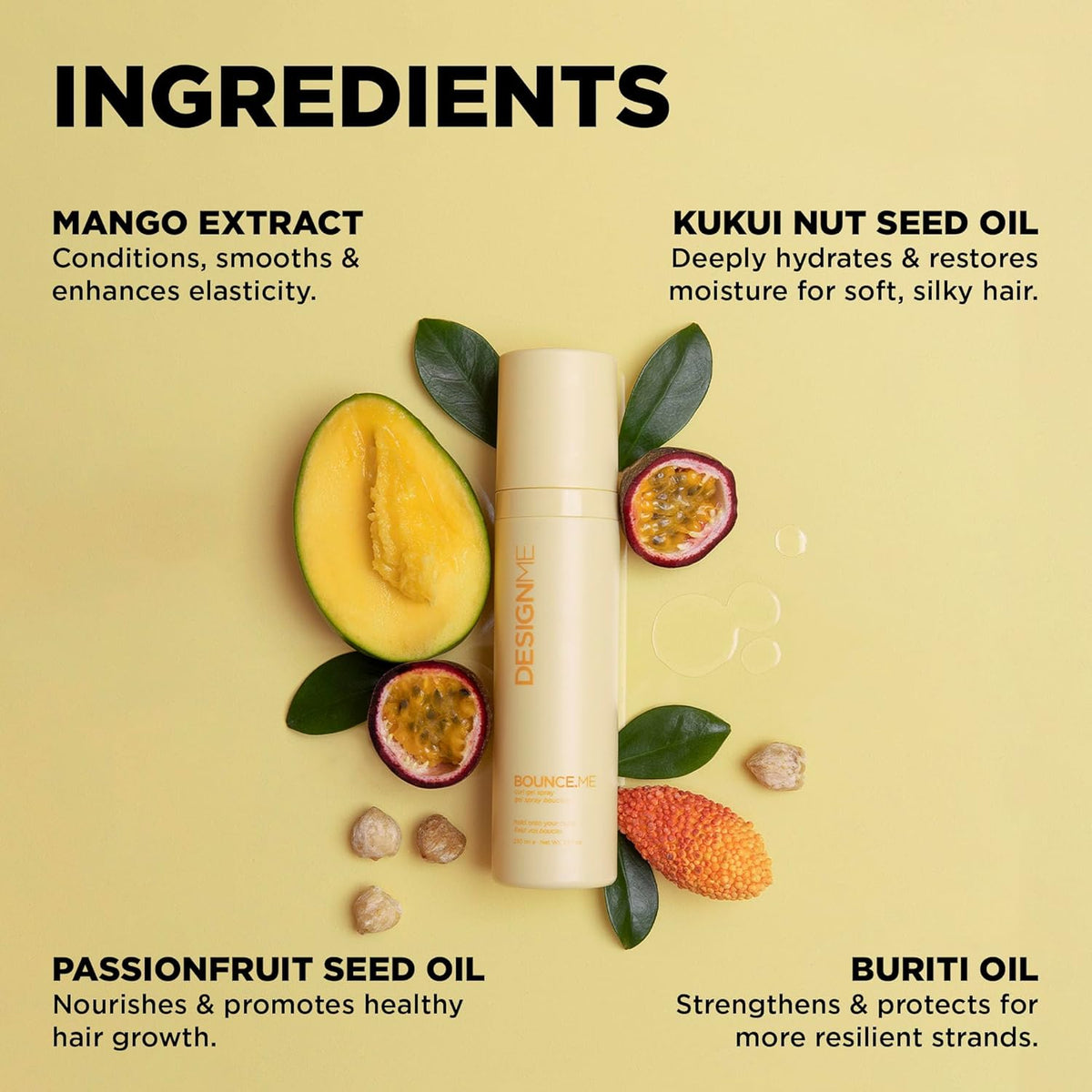 DesignMe Bounce Me Curl Gel Spray 300 mL (7.8 fl oz) Styling DesignMe