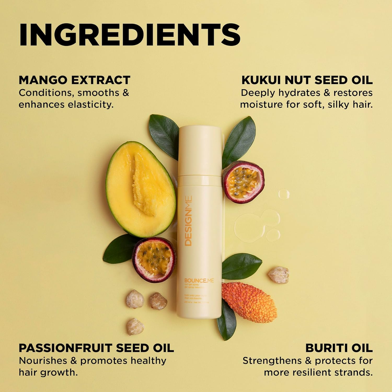 DesignMe Bounce Me Curl Gel Spray 300 mL (7.8 fl oz) Styling DesignMe