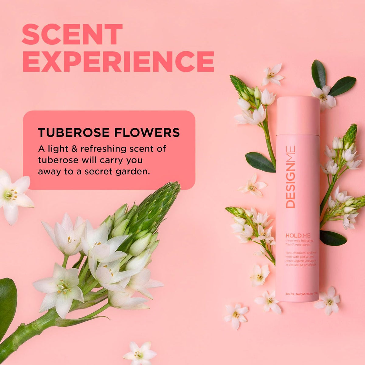 DesignMe Hold Me Three Way Hairspray 268 g (9.5 oz) Styling DesignMe