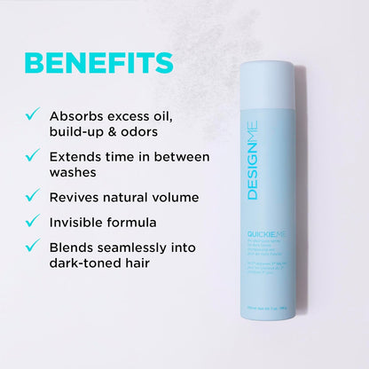 DesignMe - Quickie Me Dry Shampoo Spray For Dark Tones - 7oz / 198g [Beauty]