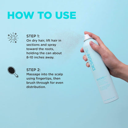 DesignMe - Quickie Me Dry Shampoo Spray For Dark Tones - 7oz / 198g [Beauty]