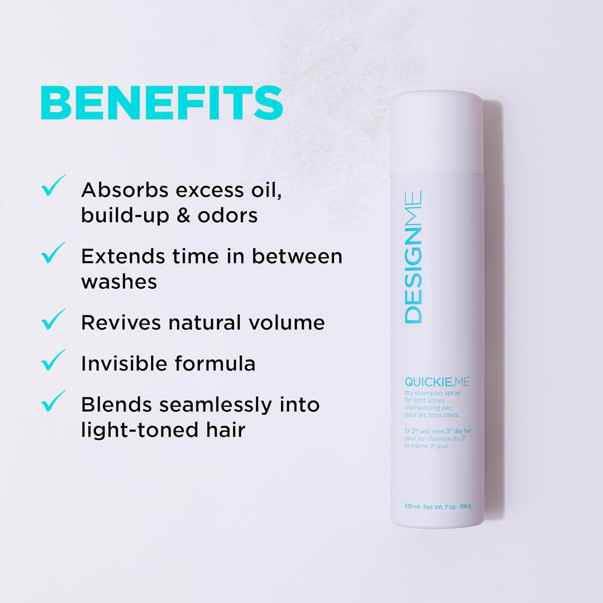 DesignMe Quickie Me Dry Shampoo Spray For Light Tones 198 g (7 oz) Dry Shampoo DesignMe