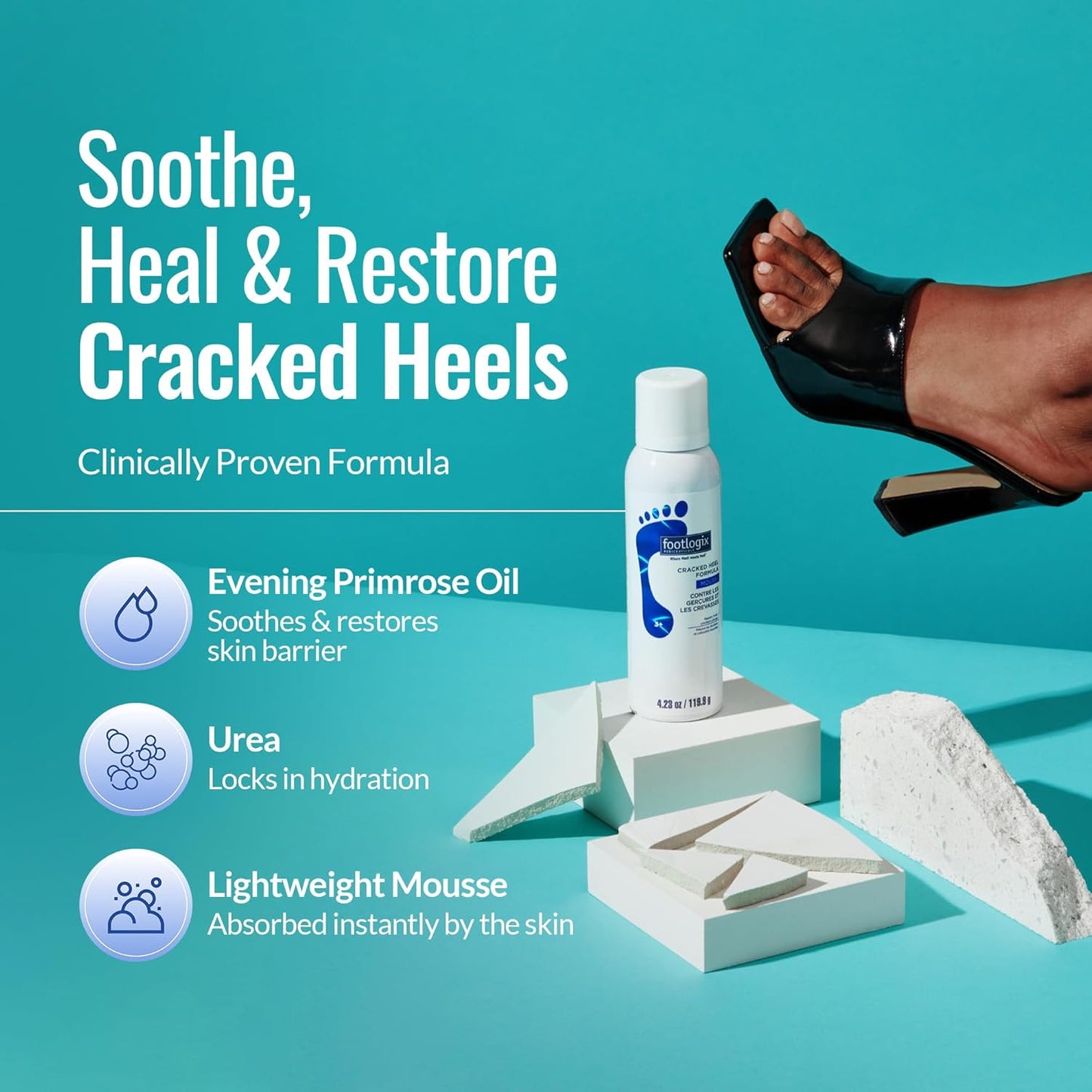 Footlogix - Cracked Heel Formula - 4.23oz / 125ml [Beauty]