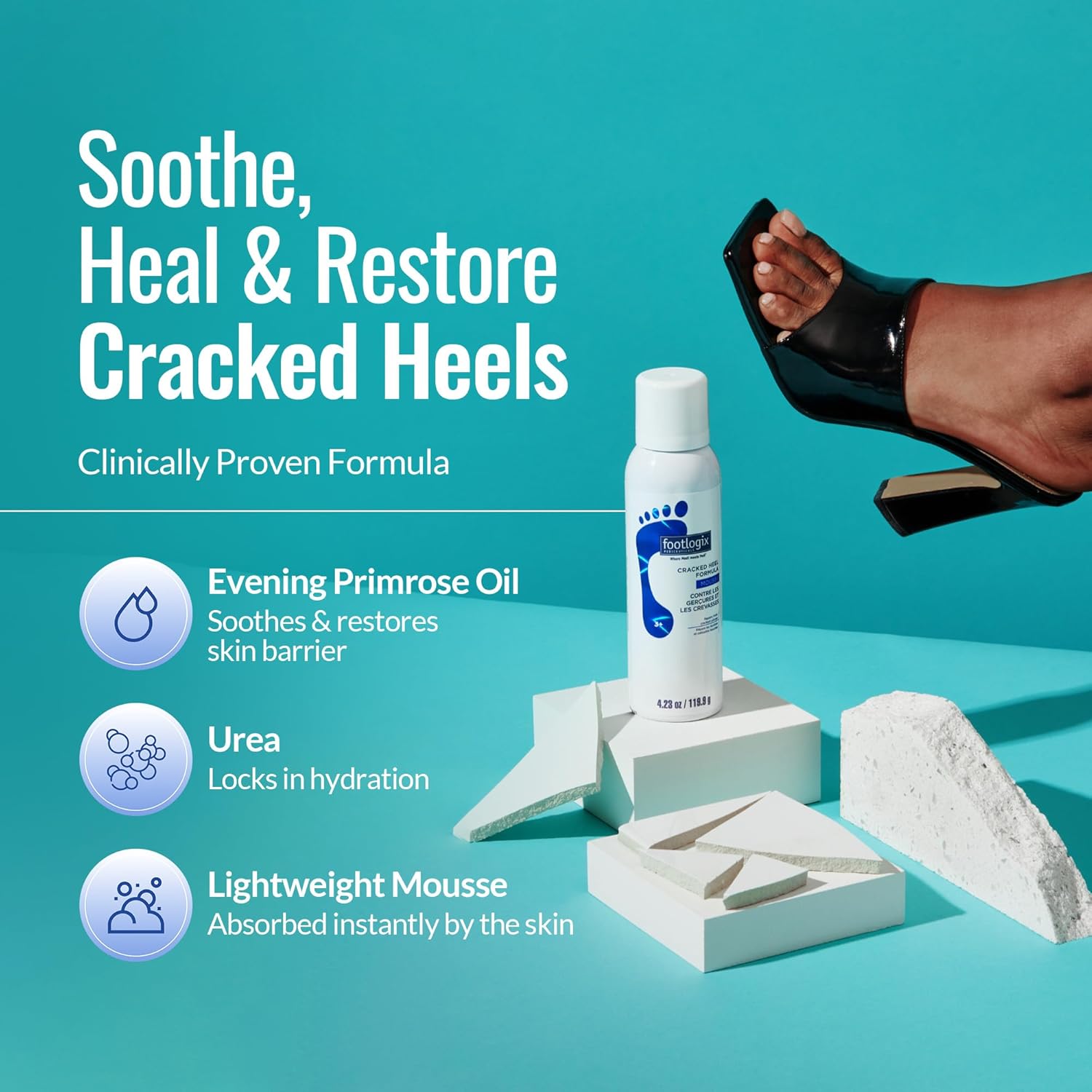 Footlogix Cracked Heel Formula 125 mL (4.23 fl oz)