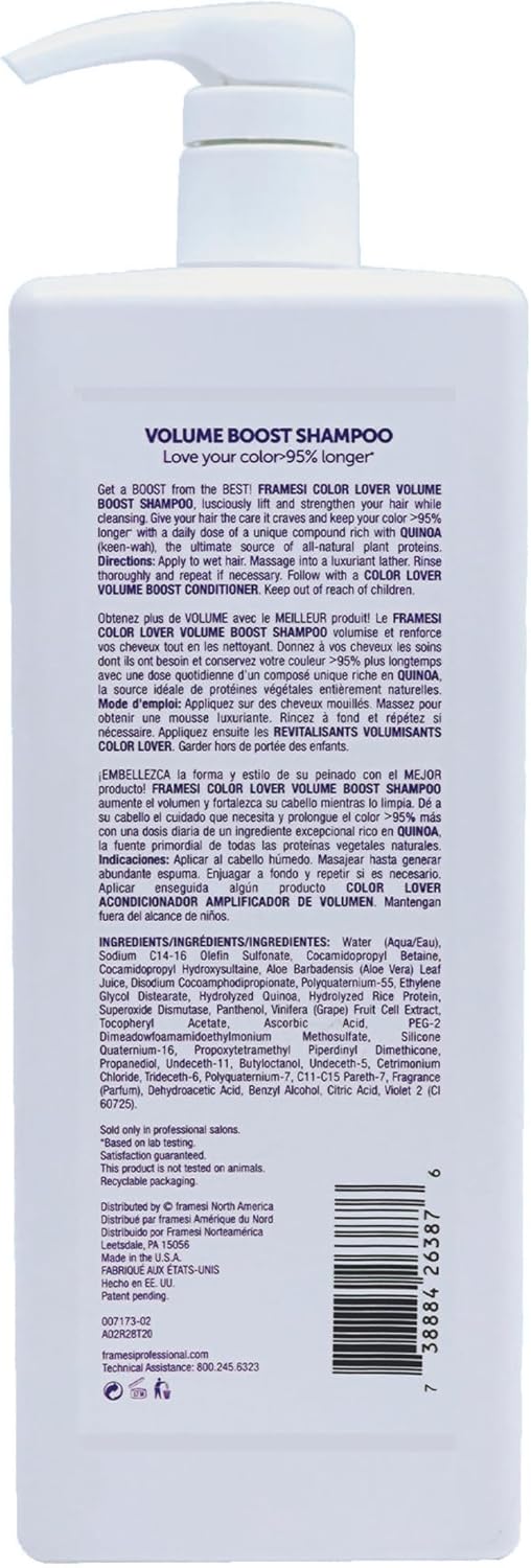 Framesi - Color Lover Volume Boost Shampoo - 33.8oz / 1 L [Beauty] Beauty Framesi