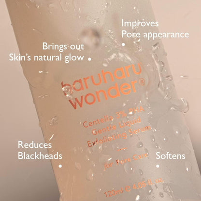 Haruharu Wonder Centella 3 Percent PHA Gentle Liquid Exfoliating Serum 120mL / 4.06 fl oz