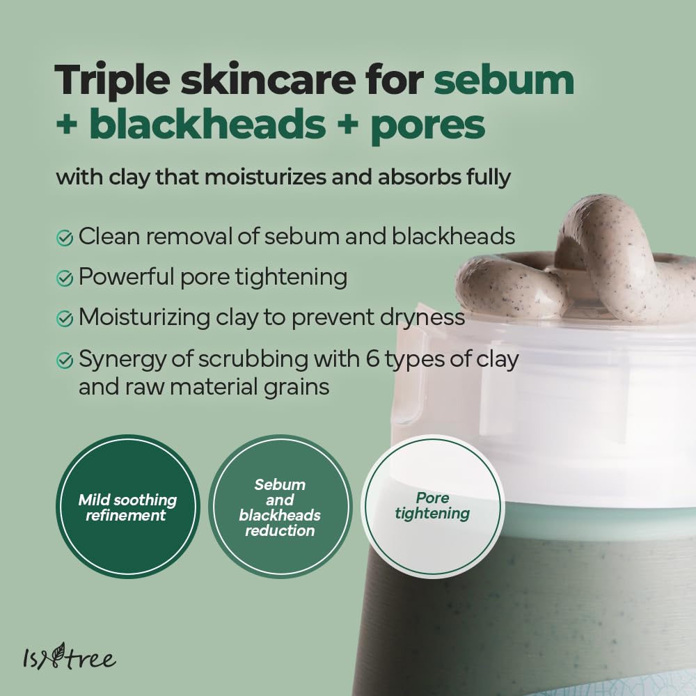 Isntree Mugwort Calming Clay Mask 100 mL (3.38 fl oz)