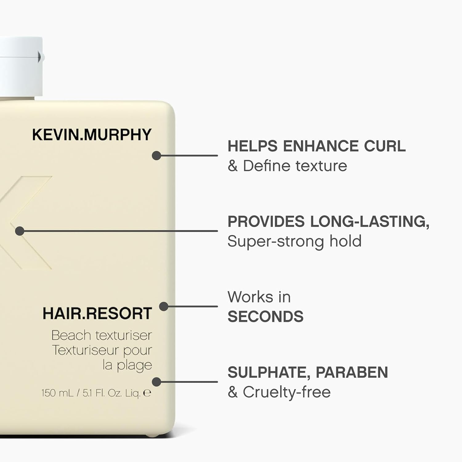 KEVIN.MURPHY Hair Resort Beach Texturiser 150 mL (5.1 fl oz) Styling Kevin Murphy