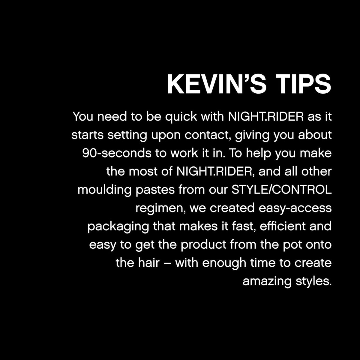 KEVIN.MURPHY Night Rider Texture Paste 30 g (1.1 oz) Styling Kevin Murphy