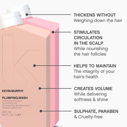 Kevin Murphy - Plumping Wash & Rinse Duo - 250mL / 8.4 Fl oz
