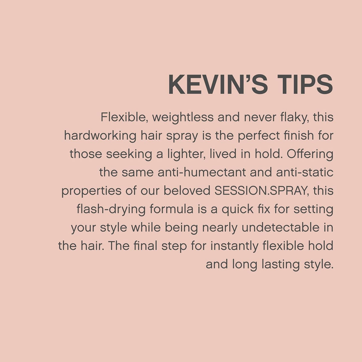 KEVIN.MURPHY Session Spray Flex l100 mL (3.4 fl oz) Styling Kevin Murphy