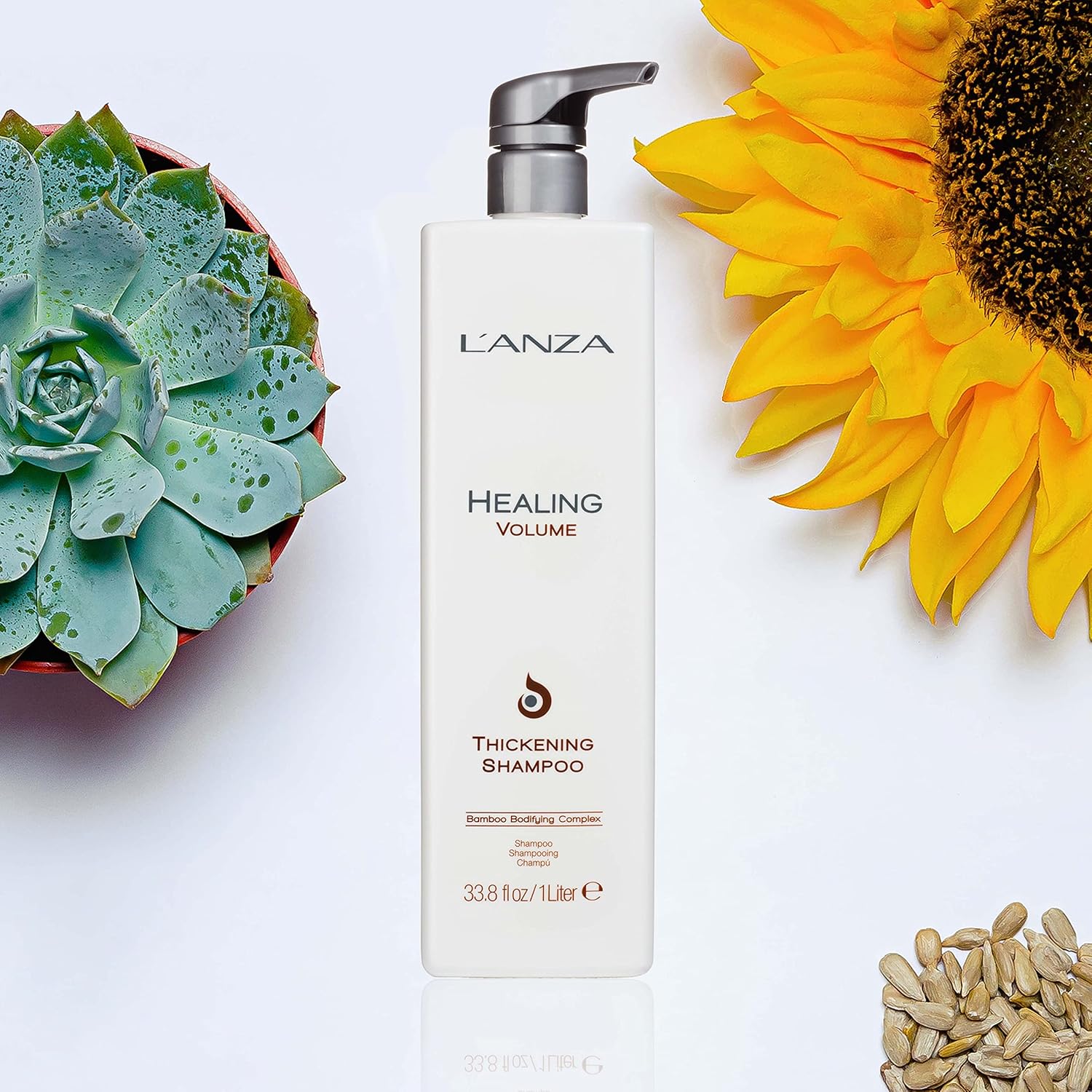 LANZA Healing Volume Thickening Shampoo 1 L (33.8 fl oz) Shampoo LANZA