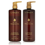 LANZA - Keratin Healing Oil Lustrous Shampoo & Conditioner DUO - 33.8oz / 1 Liter [Beauty] Beauty LANZA