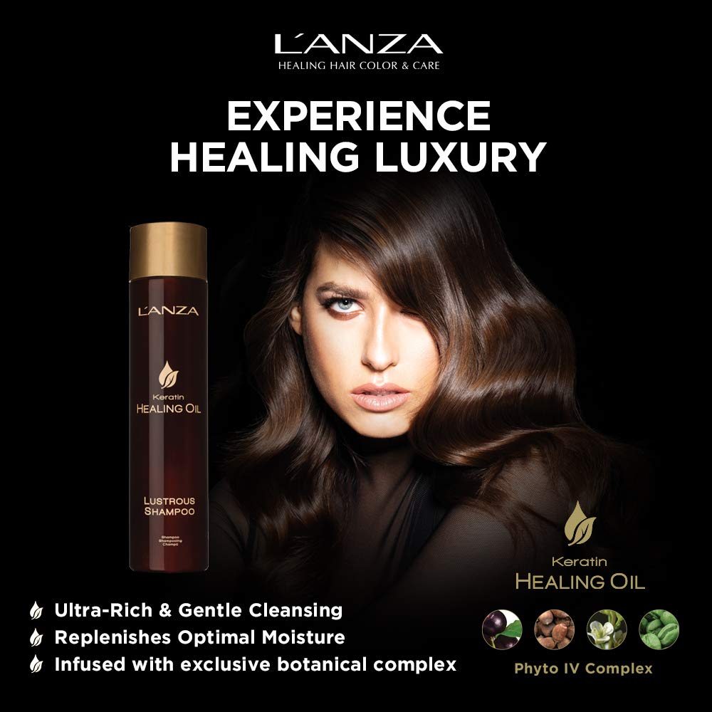 LANZA - Keratin Healing Oil Lustrous Shampoo 1 L (33.8 fl oz) Shampoo LANZA