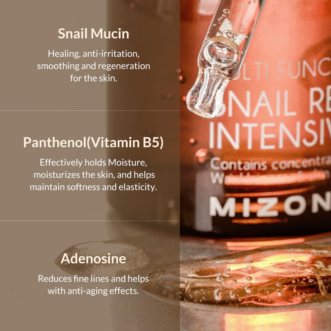 MIZON Snail Repair Intensive Ampoule 30 mL (1.01 fl oz) Serum MIZON
