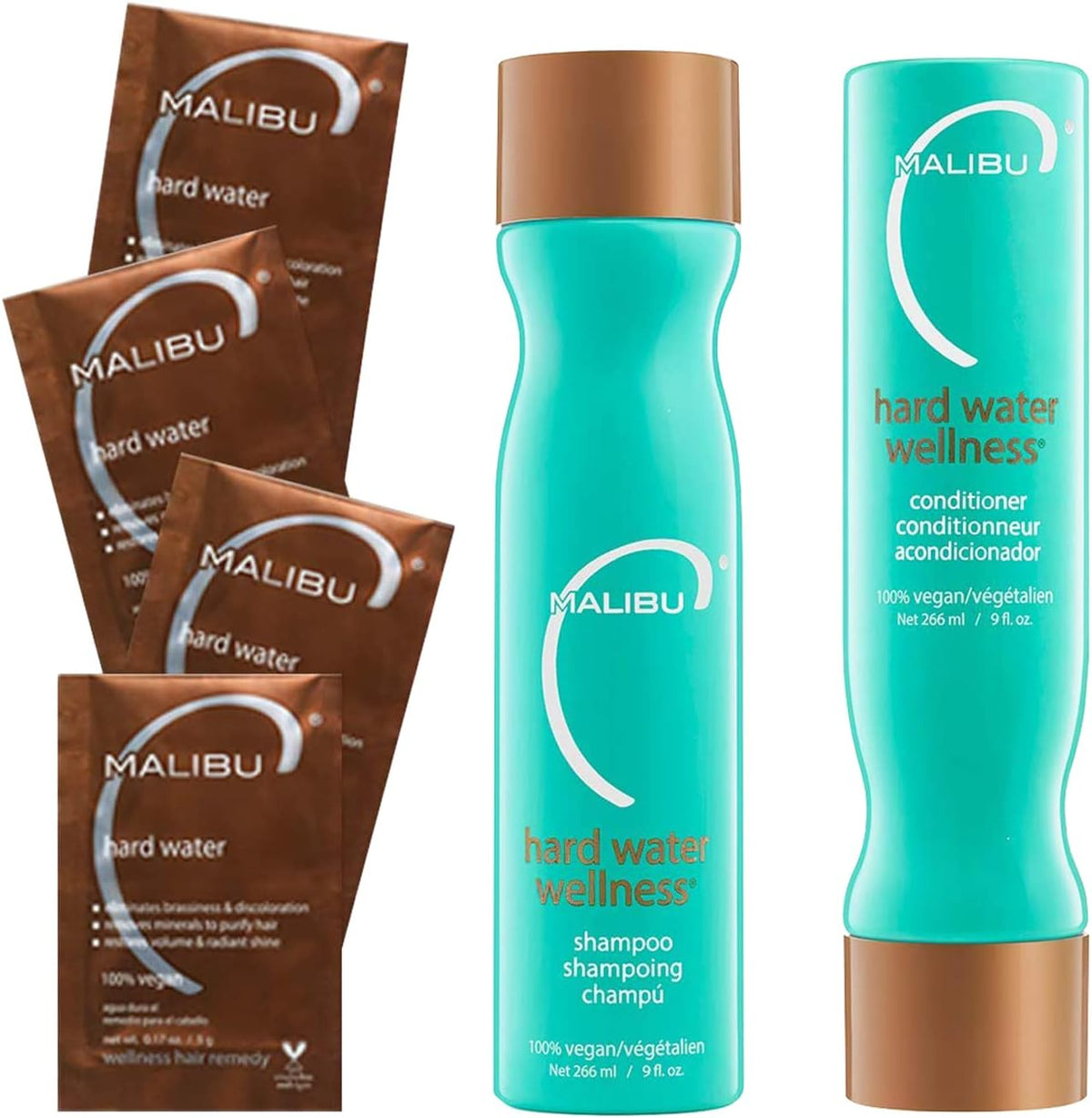 Malibu C Hard Water Wellness Collection (6-Piece Set) Hair Care Malibu C