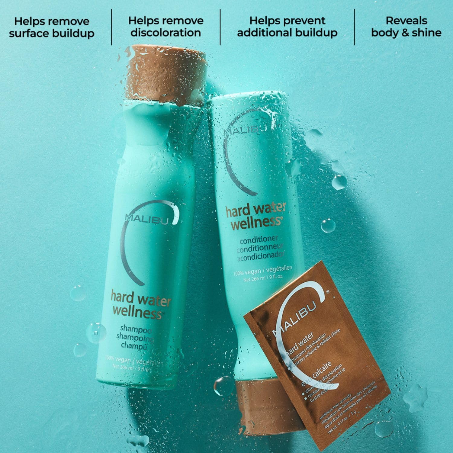 Malibu C Hard Water Wellness Collection (6-Piece Set) Hair Care Malibu C